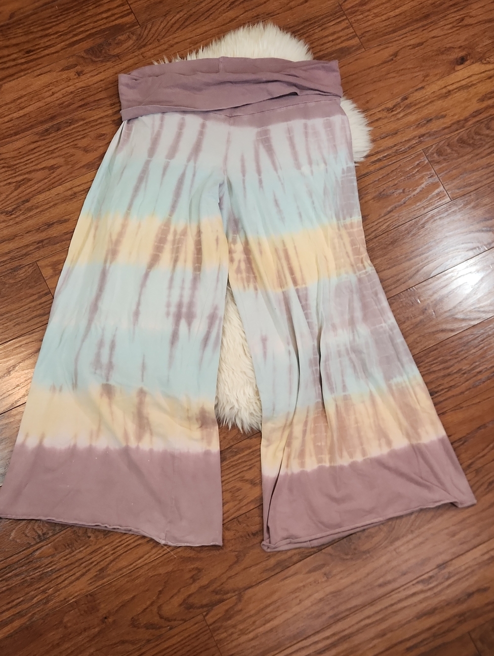 Soul Flower Pallazo Tye Dye Cotton Pants